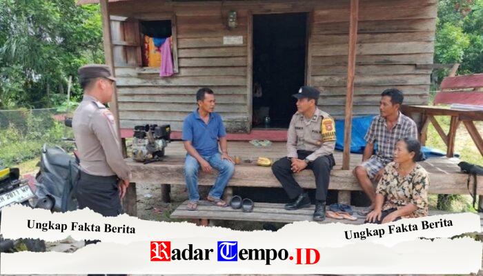 Jaga Kondusivitas Wilayah, Polsek Banama Tingang Intensifkan Sambang Tokoh Masyarakat di Desa Goha