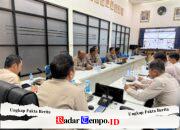 Kapolres Pulang Pisau Ikuti Vicon Anev dan Rakor Program Ketahanan Pangan