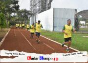 Kodim 1002/HST Gelar Tes Kesegaran Jasmani di Lapangan Pelajar Barabai