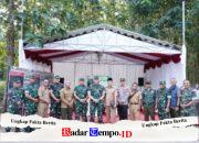 Dandim 0808/Blitar Dampingi Pangdam V/Brw Kunjungi Lokasi Brigif/Yonif TP Di Kesamben