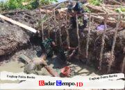 Berkutat dengan Lumpur, Penggalian Pondasi Cakar Ayam Angkur Box Jembatan Garuda Tepi Jauh Dimulai