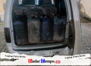 POLRES PAMEKASAN PERKETAT PENGAWASAN BBM BERSUBSIDI, POLSEK TAMBERU AMANKAN RATUSAN LITER SOLAR
