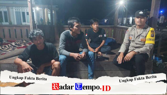 Bhabinkamtibmas Polsek Pandih Batu Sambangi Satkamling di Desa Talio Muara