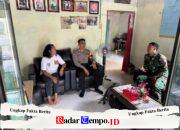 Sinergi TNI-Polri di Kahayan Hilir, Sambangi Warga Sampaikan Pesan Kamtibmas
