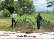 Dukung Ketahanan Pangan, Bhabinkamtibmas Ajak Warga Manfaatkan Lahan Kosong