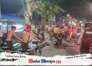 Patroli Pleton Siaga Polres Pasuruan Kota Amankan 14 Motor Diduga Balap Liar