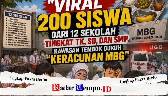 VIRAL” 200 Siswa Dari 12 Sekolah Tingkat TK, SD, dan SMP Kawasan Tembok Dukuh “Keracunan MBG”