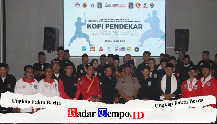 Polres Madiun Kota Perkuat Komitmen Jogo Jatim Lewat Kopi Pendekar