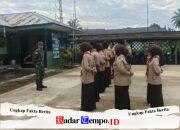Tanamkan Disiplin Anggota Koramil 07/Teluk Keramat Laksanakan Pembinaan Kepada Anggota Saka Wira Kartika