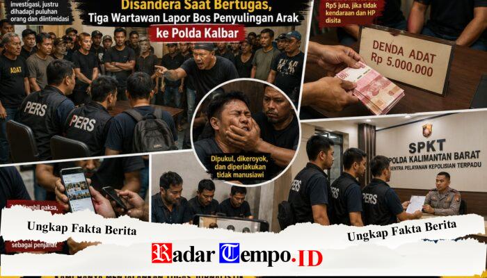 Tiga Wartawan Diduga Dianiaya Saat Liput Penyulingan Arak di Kubu Raya, Kasus Dilaporkan ke Polda Kalbar