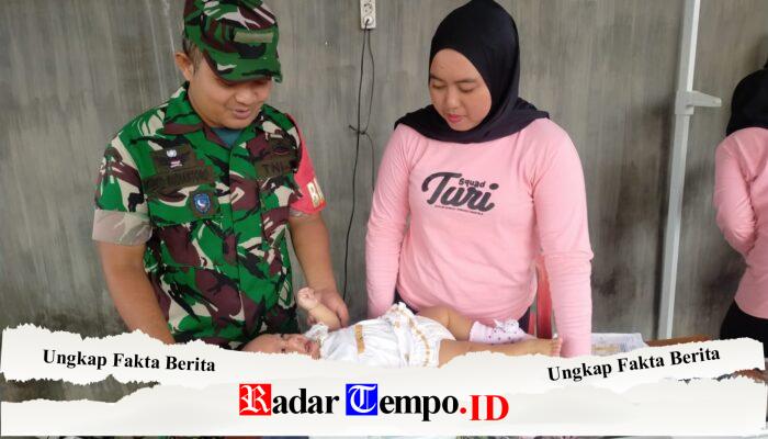 Sinergi Babinsa Dan Nakes Kelurahan Turi Kejar Target Posyandu Stunting Di Kota Blitar