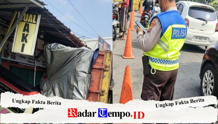 Polsek Tandes – Polres Tanjung Perak Kecelakaan Truk di Jl. Raya Manukan Kulon, Surabaya