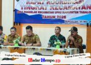 Sinergitas Antar Instansi Diperkuat Melalui Rakor Bulanan Kecamatan Upau