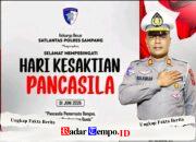 Sambut Hari Lahir Pancasila, Satlantas Polres Sampang Ajak Masyarakat Jaga Persatuan dan Tertib Lalu Lintas 