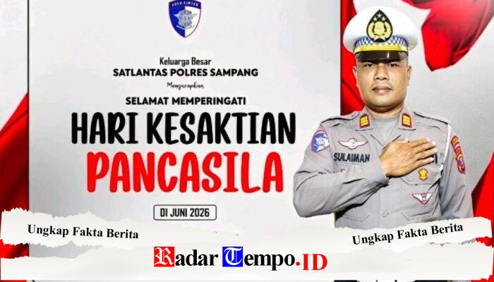 Sambut Hari Lahir Pancasila, Satlantas Polres Sampang Ajak Masyarakat Jaga Persatuan dan Tertib Lalu Lintas 