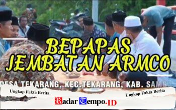 Tokoh Masyarakat Desa Tekarang Apresiasi Pembangunan Jembatan Armco: Bantu Akses Pelajar, Petani hingga Guru