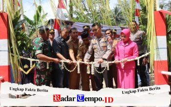 Polres Trenggalek Bangun Jembatan Merah Putih Presisi Penggerak Ekonomi Desa