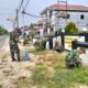 Jaga Pangkalan Tetap Rapi dan Indah, Danramil 08/Paloh Pimpin Pembersihan Halaman Makoramil