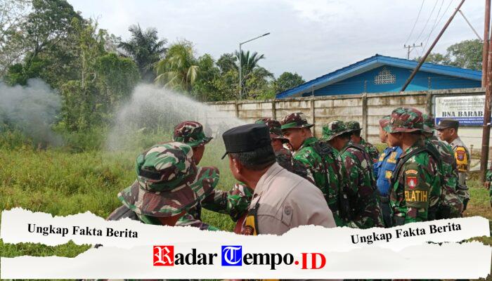 Tingkatkan Kesiapsiagaan Karhutla, Kodim 1002/HST Libatkan TNI-Polri dan BPBD dalam Latihan Sistem Blok
