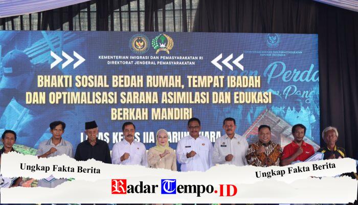 Kunjungan Menteri Imipas ke Lapas Kelas II A Warungkiara,Tinjau Program Bedah Rumah,Tempat Ibadah dan Ketahanan Pangan 