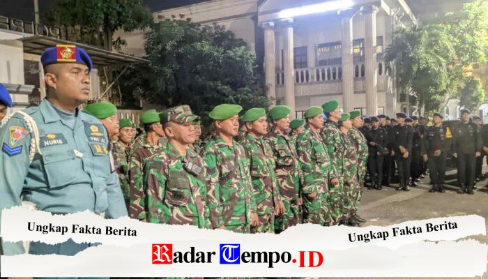 Sinergi TNI-Polri-Satpol PP Amankan Pengesahan PSHT di Polrestabes Surabaya