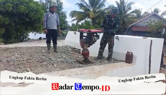Gunakan Mesin Stamper, Jalan Pendekat Tepi Dekat Jembatan Garuda Dipadatkan