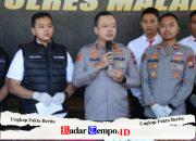 Polres Malang Amankan Dua Pemuda Bawa Sajam Saat Penyekatan Malam 1 Suro