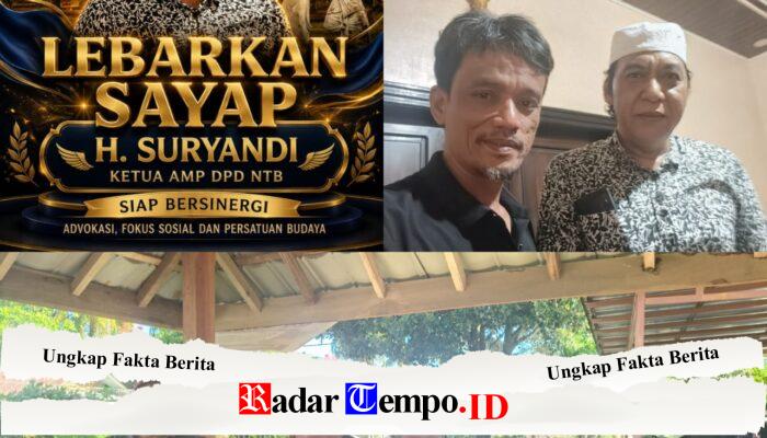 Lebarkan Sayap, H. Suryandi Ketua AMP DPD NTB Siap Bersinergi Advokasi, Fokus Sosial dan Persatuan Budaya