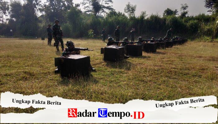 Personel Jajaran Kodim 0808/Blitar Gelar Latihan Menembak Senjata Ringan Semester I