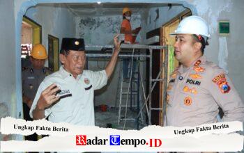 Polres Gresik Bedah Rumah Purnawirawan Polri di Driyorejo, Kado Hari Bhayangkara ke – 80