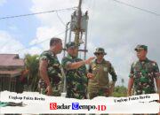 Tim Audit Kinerja Itdam XXII/Tambun Bungai Tinjau Progres Pembangunan Jembatan Garuda