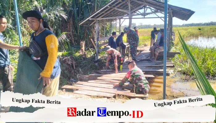 Kodim 1002/HST Wujudkan Infrastruktur Tangguh Melalui Pembangunan Empat Jembatan