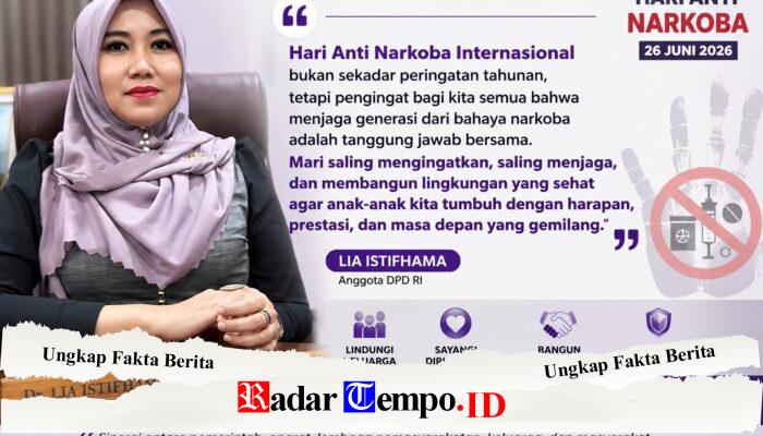 Lia Istifhama: Perang Melawan Narkoba Harus Dimulai dari Kesadaran dan Kepedulian Bersama