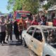 Mobil Sedan Timor Terbakar di Depan Pasar Keppo Pamekasan, Kerugian Capai Rp30 Juta