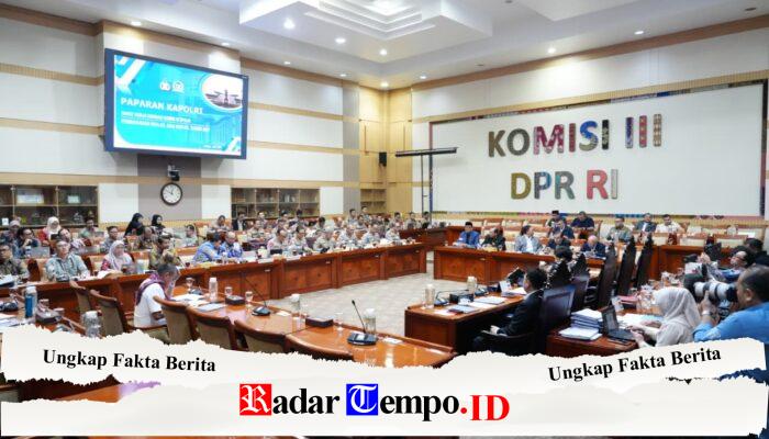 Ketua Komisi III DPR RI: Hasil Survei Litbang Kompas Jadi Motivasi Polri Tingkatkan Pelayanan kepada Masyarakat