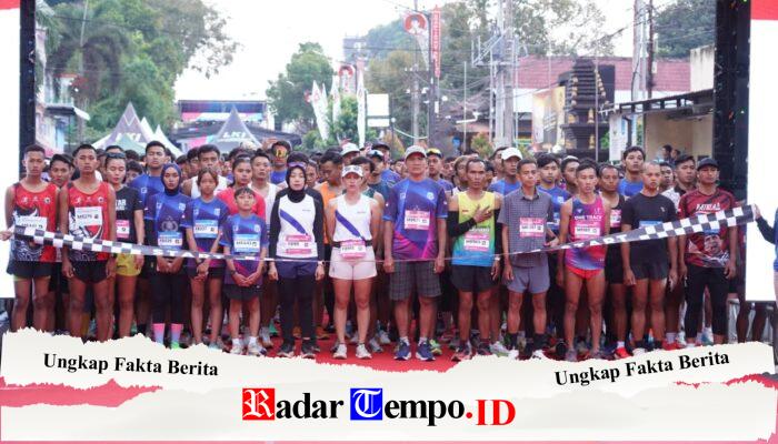 Meriahkan HUT Bhayangkara Ke 80, Dandim 0808/Blitar Bersama Jajaran Forkopimda Ikuti Bhayangkara RUN 2026