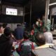 Koramil LAS dan Warga Tubau Nobar Piala Dunia, Pererat Kebersamaan TNI dengan Masyarakat