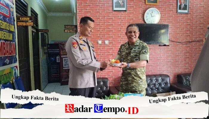 Sinergi Tiga Pilar Semakin Kokoh, Koramil 1008-05 Sambangi Polsek Kelua dan Polsek Muara Harus