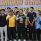 OLAHRAGA SEDULURAN AREK AREK SUROBOYO BERSAMA POLRESTABES SURABAYA MEMPERINGATI HARI BHAYANGKARA KE-80