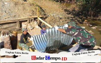 Sel Pertama Jembatan Aramco Desa Telaga Mulai Dipasang, Pembangunan Masuki Tahap Krusial