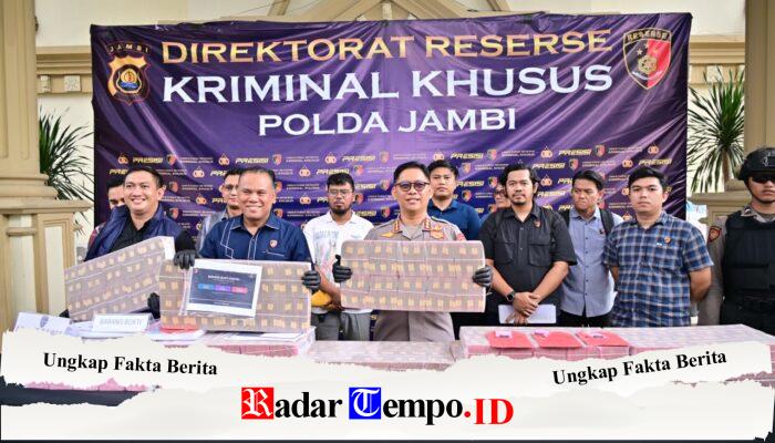 Ditreskrimsus Polda Jambi Ungkap Pembobolan Bank Jambi Rp144,82 Miliar, Tiga Tersangka Diamankan