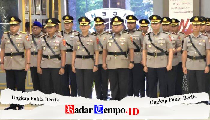 Kapolda Aceh Pimpin Sertijab 7 PJU dan 9 Kapolres, Perkuat Kinerja Organisasi dan Pelayanan Publik
