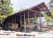 RTLH Sasaran TMMD Reguler Ke-129 Kodim 1208/Sambas Mulai Dibongkar, Wujud Nyata Peningkatan Kesejahteraan Warga