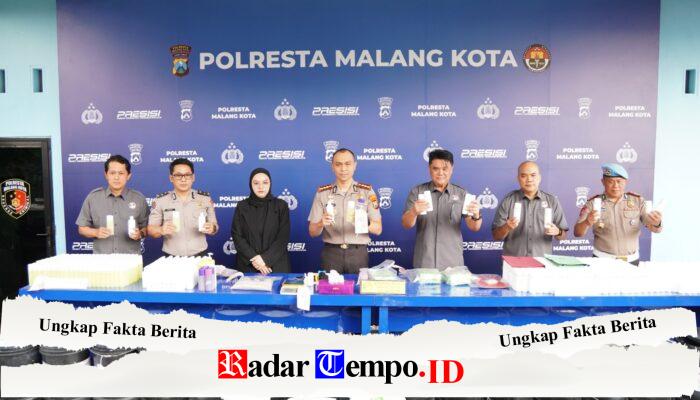 Polresta Malang Kota Bongkar Peredaran Kosmetik Ilegal Omzet Tembus Rp.100 Juta