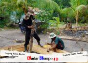 Satgas TMMD Reguler Ke-129 Kodim 1208/Sambas Pasang Papan Pondasi RTLH, Wujudkan Hunian Layak bagi Warga
