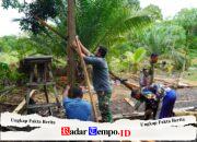Satgas TMMD Reguler Ke-129 Kodim 1208/Sambas Pasang Mal Tiang RTLH, Pastikan Bangunan Kokoh dan Presisi