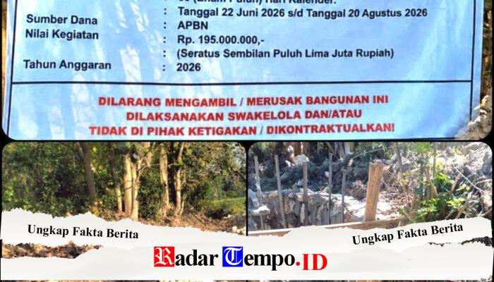 Proyek P3-TGAI Sampang, “Pj Kades Mengaku Buta” Bocor ke Publik Bahan Material Diduga Disunat