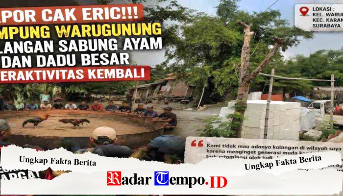 Lapor Cak Eri! Warga Warugunung Resah, Dugaan Arena Sabung Ayam dan Dadu