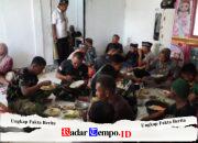 Jaga Kekompakan, Satgas TMMD Reguler Ke-129 Makan Bersama Warga di Lokasi Pekerjaan