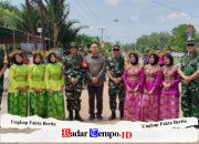Kehangatan Warga Tempapan Hulu Warnai Penyambutan Tim Wasev TMMD Reguler Ke-129 Kodim 1208/Sambas